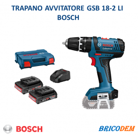 Bosch Trapano a percussione GSB12V-15 2.0A Valigetta Blu