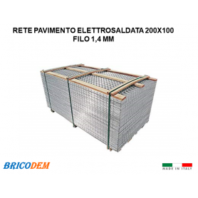 Pannelli Rete Metallica Zincata Sottomassetto Elettrosaldata 60x60 Misura CM 200 x100  pz 20