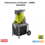 Biotrituratore Elettrico 2500W RYOBI 40LT Portatile Cippatore RSH2545B