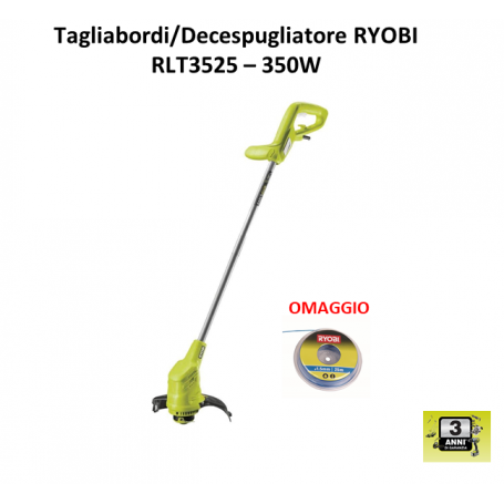 Tagliabordi Decespugliatore Elettrico Ryobi RLT3525 e Rifilatore leggero