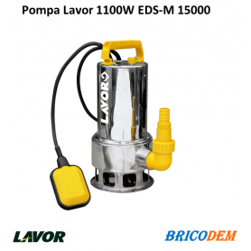 Pompa sommersa acque nere Lavor EDS-M 15000 elettrica 1,5 Hp per fogne 15000lt/h