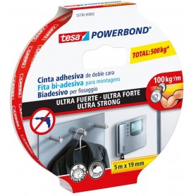 Nastro Biadesivo per Fissaggio tesa Powerbond Ultrastrong, 5m x 19mm, Standard