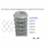 25Mt. Rete romboidale griglia maglia sciolta zincata maglia 50X50 filo 1,8mm