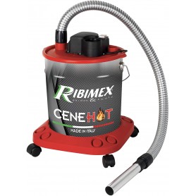 Aspiracenere Ribimex Cenehot 950W ceneri calde aspira per stufe a pellet camini 18LT