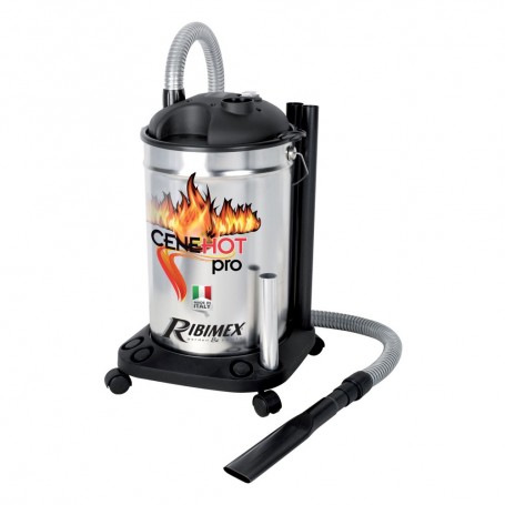 Aspiracenere Ribitech Cenehot PRO ceneri calde - Professionale 25lt stufe  pellet 1200W