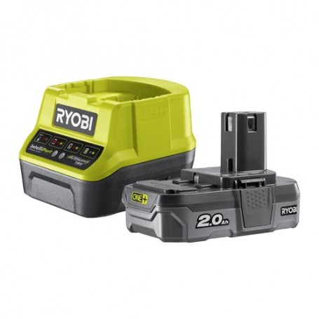 Kit Caricabatterie e batteria 18V 2,0 Ah Ryobi RC18120-120