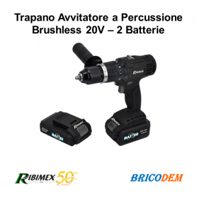 Trapano Avvitatore a percussione 20V Serie PRO PRBAT20/PRO3