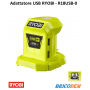 Ryobi Adattatore USB a batteria 18V porte di ricarica 1,0 A/2,1 A R18USB-0