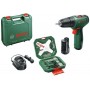 TRAPANO AVVIATATORE BOSCH EASYDRILL 1200 CON 2 BATTERIE E ACCESSORI X34