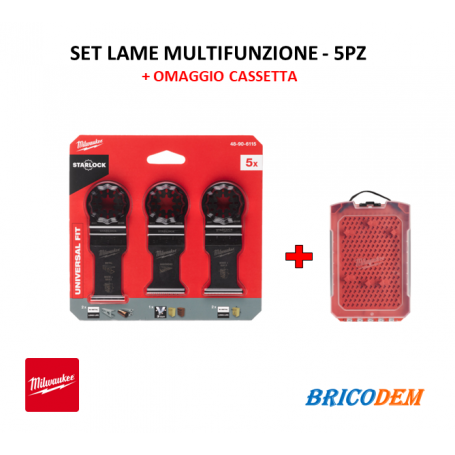 Lame Utensile Multifunzione MILWAUKEE 48906115 SET 5PZ + OMAGGIO