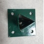 Supporto Metallico per Paletto a T Fissaggio su Muretto Plastifciato Verde per Pali 30x30
