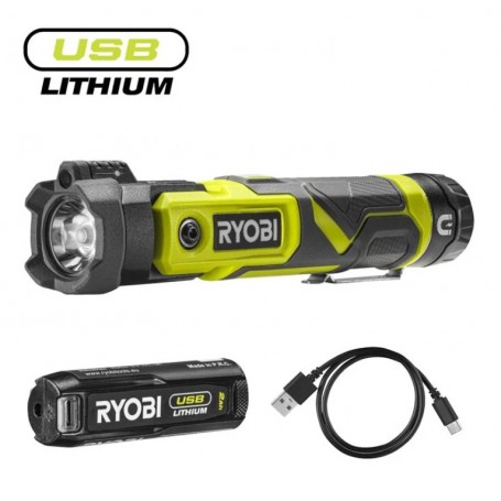 Torcia Orientabile Magnetica 4V USB Lithium™ (1x 2.0Ah) RYOBI RLP4-120G