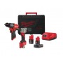 Kit Trapano M12FPD2 più Rivettatrice M12BPRT Con 2 Batteria da 4.0Ah e 2,0Ah 12V Riferimento M12FPP2D2-422X