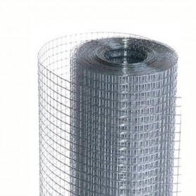 Rete Metallica Zincata 12x12 mm, Altezza 100cm, Lunghezza 25Mt