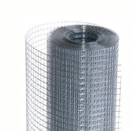 Rete Metallica Zincata 12x12 mm, Altezza 100cm, Lunghezza 25Mt
