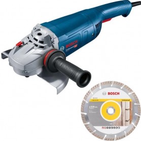 Smerigliatrice BOSCH GWS 22-230 J Professionale + Disco Diamantato, IN Scatola