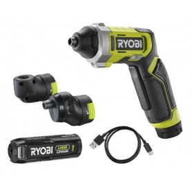 Avvitasvita Ergonomico 4V USB (1x 2.0Ah) + 2 testine RYOBI RSD4-120TA