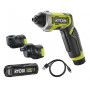 Avvitasvita Ergonomico 4V USB (1x 2.0Ah) + 2 testine RYOBI RSD4-120TA