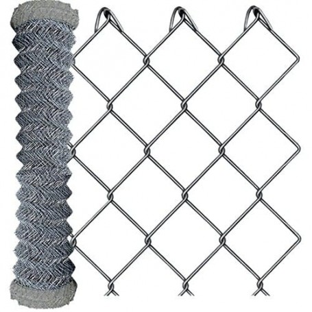 25Mt. Rete romboidale griglia maglia sciolta zincata maglia 50X50 filo 1,8mm
