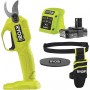 Cesoia a batteria Ryobi RY18SCA-120P con batteria 18V 2AH, Caricabatteria, fodero e pietra per affilatura