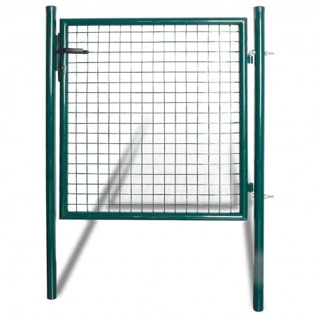 Cancello pedonale per recinzione 100x100cm Battente Singolo Verde Plastificato