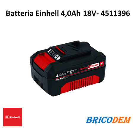 Batteria Einhell Power X-Change 18V 4,0 Ah ioni di litio 4511396