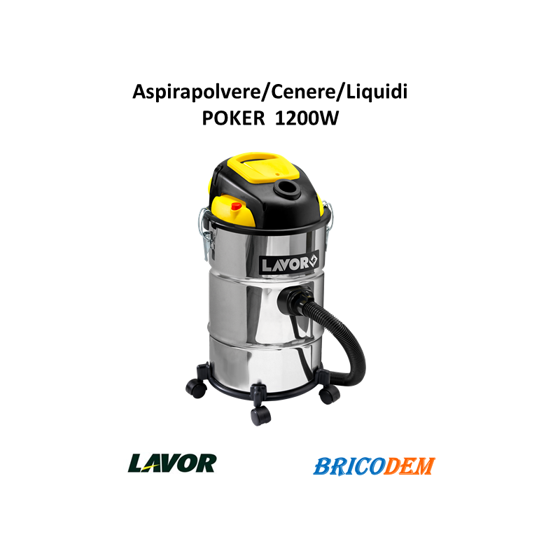 Bidone aspiracenere Lavor Poker 4 in 1 Aspirapolvere Aspiraliquidi  Soffiatore