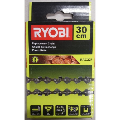 Catena Motosega RYOBI 30 cm 3/8" RAC 227 5132002436