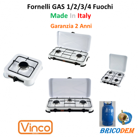 Fornello a Gas da campeggio 3 fuochi 