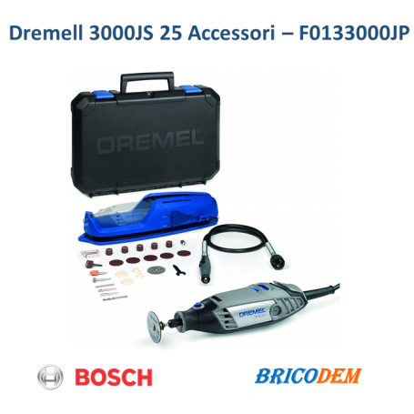Multiutensile Dremel 3000JS 25 accessori in valigetta porta utensili  F0133000JP