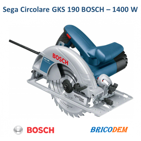 Bosch GKS 190 Professional Sega Circolare 1400W Blu 0601623000