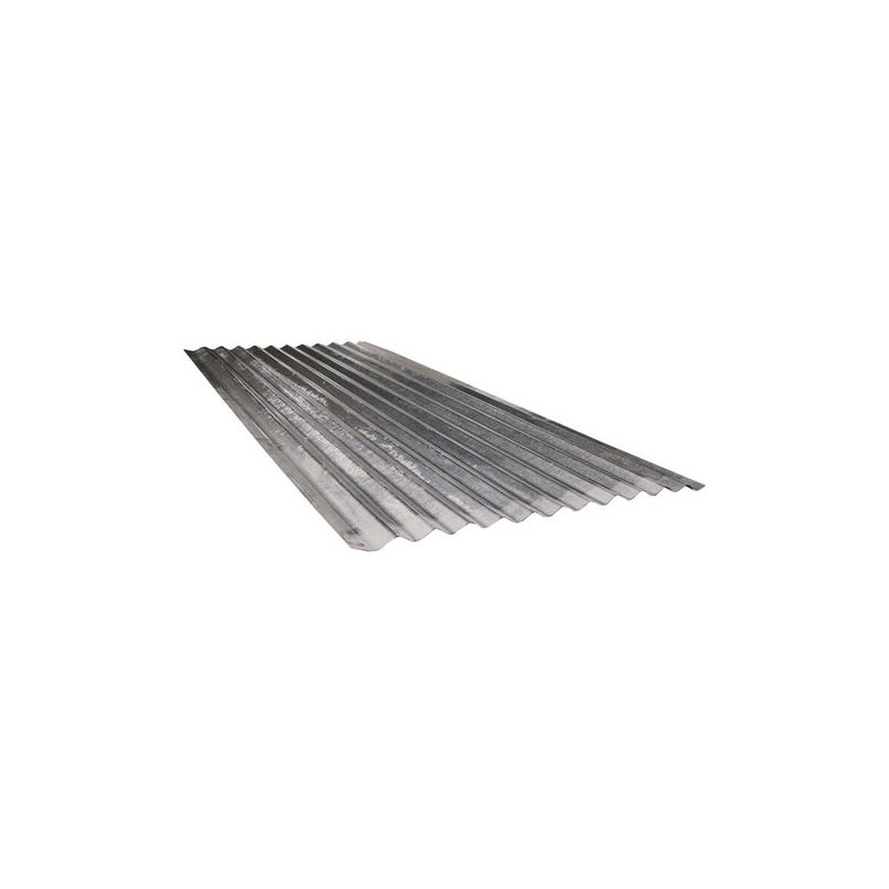 Lamiera zincata ondulata foglio 200x90 cm - spessore 0,25 mm copertura tetto